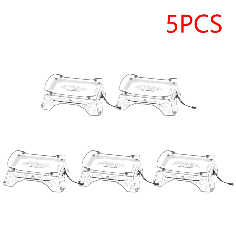 1-5PCS Foldable Camping Tray Ultralight Small Backpacking Table Portable Outdoor Fishing Furniture Multifunctional for Picnic