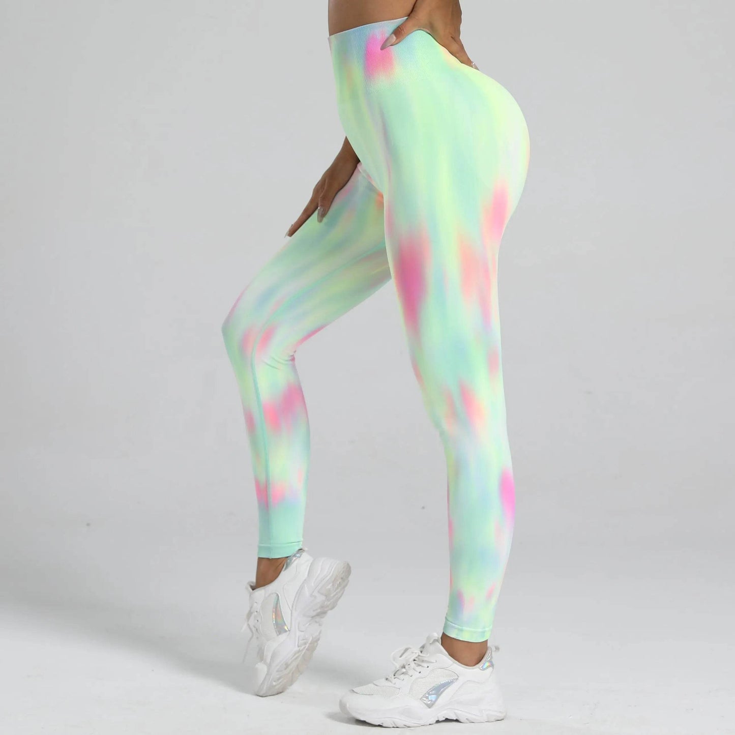 Women's Tie-Dye Scrunch Leggings - P12 Hub Europe