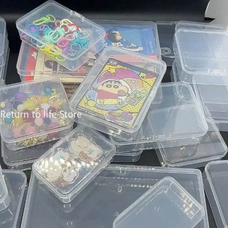 PP Storage Box Mini Transparent Plastic Case Container Square Rectangle Packaging Box for Jewellry Beads Small Items - P12 Hub Europe