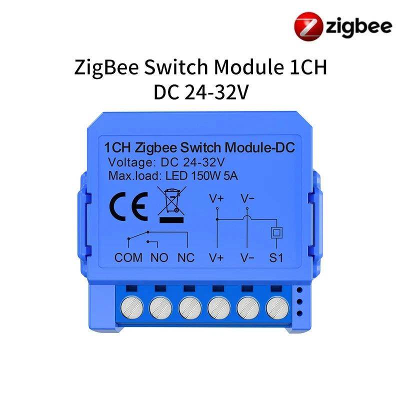 Dry Contact Relay Tuya WiFi Zigbee Alexa and Google - P12 Hub Europe