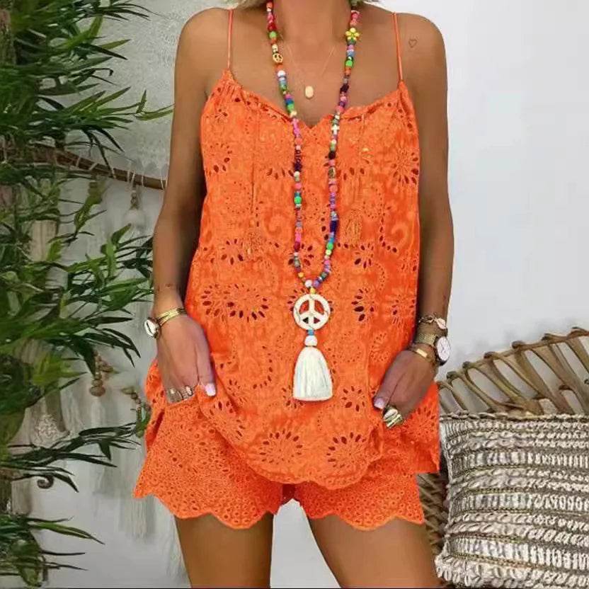 Embroidery Shorts Set - P12 Hub Europe