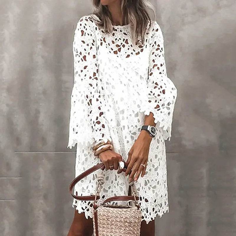 Ethnic Lace Knee Dress - P12 Hub Europe
