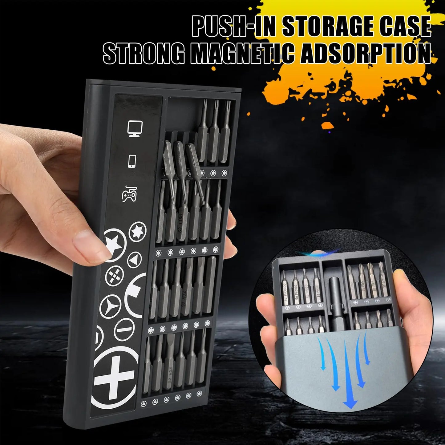 50 in 1 Precision Screwdriver Set with Magnetic Screw Heads Manual Repair Tools for iPhone Glasses Watches Game Consoles camera