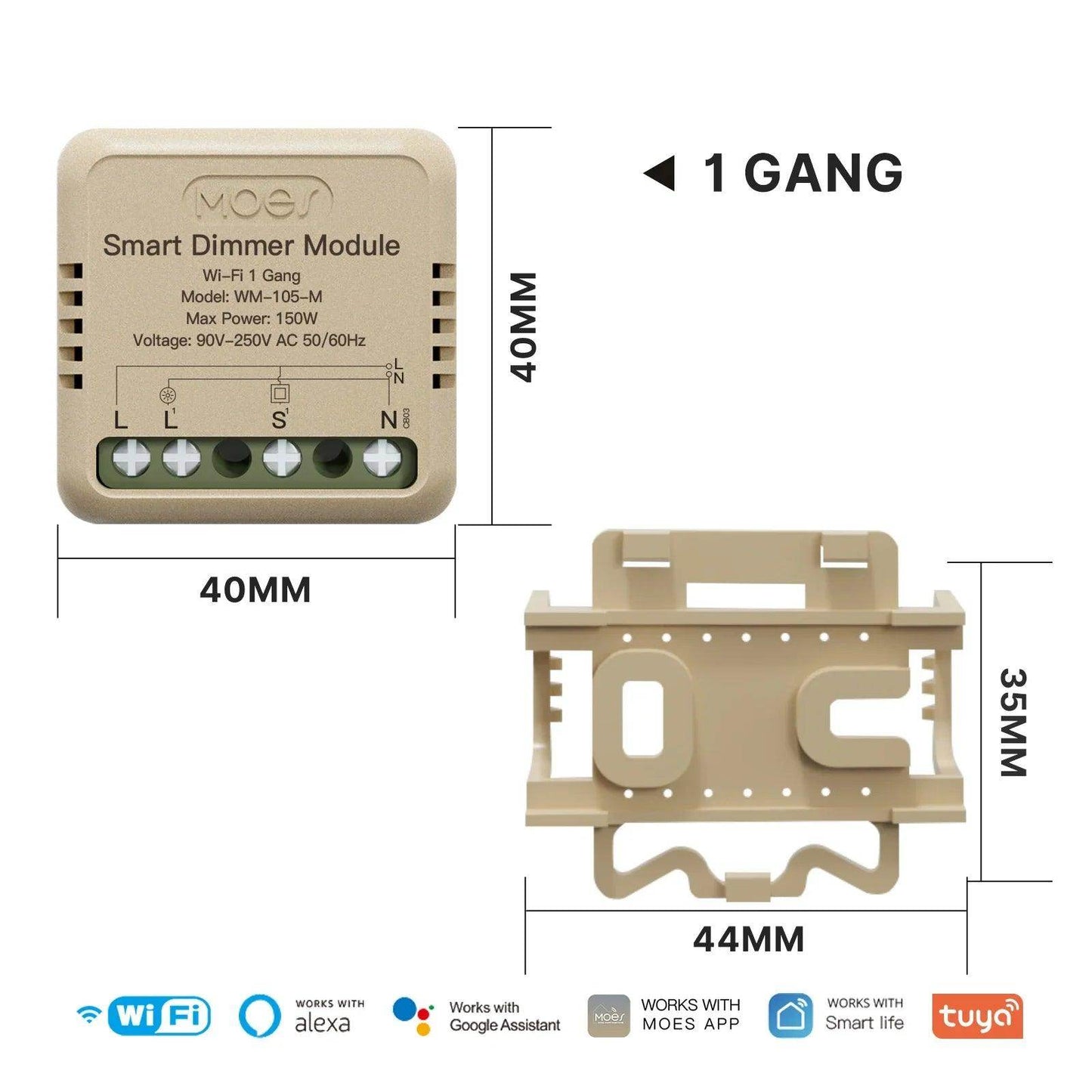 Mini Smart Switch WiF Zigbee Works with Alexa and Google - P12 Hub Europe