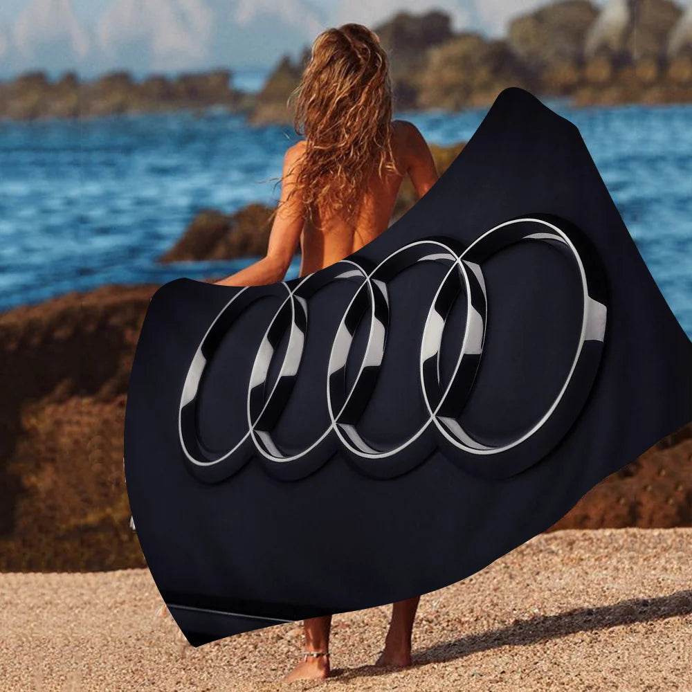 Car AA-Audis-logo Printed Big Microfiber Beach Towels Quick Dry Towel Sand Beach Towels Pool Towel for Travel Swim Pool Yoga - P12 Hub Europe
