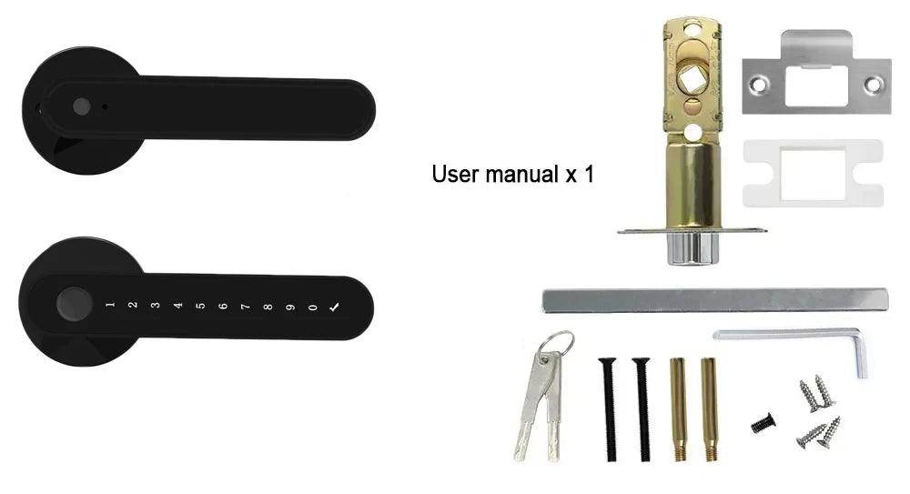 Fingerprint Smart Lock App, WiFi, Keypad, 5-in-1, 100 Users - P12 Hub Europe