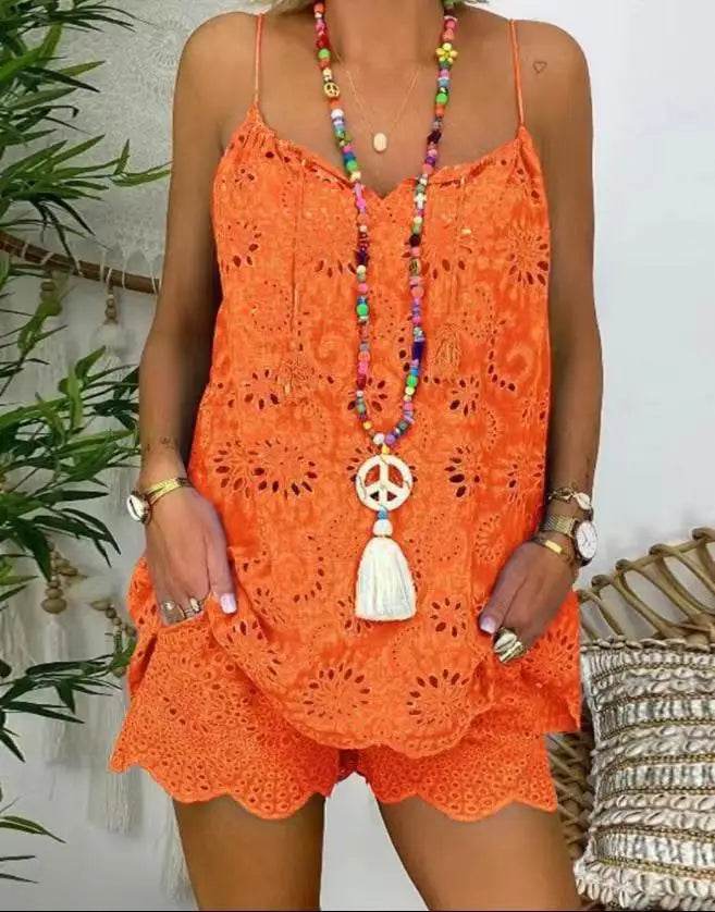 Embroidery Shorts Set - P12 Hub Europe