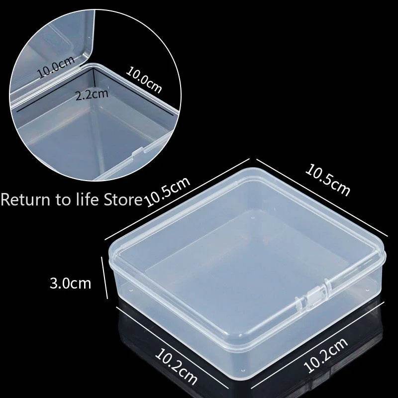 PP Storage Box Mini Transparent Plastic Case Container Square Rectangle Packaging Box for Jewellry Beads Small Items - P12 Hub Europe