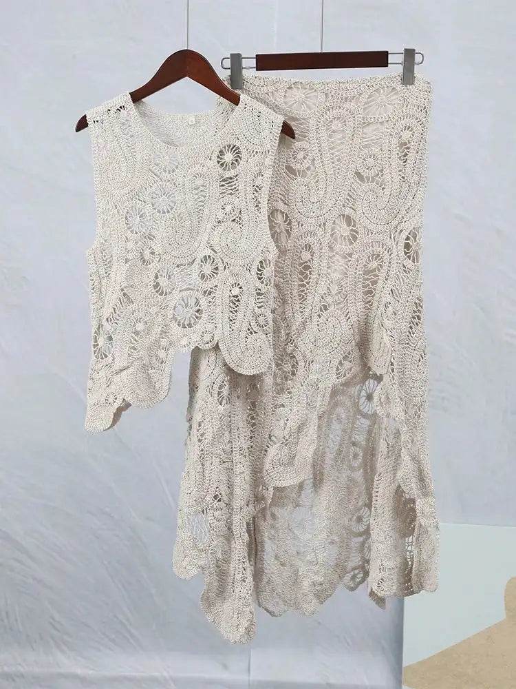 Crochet Irregular Skirt Set - P12 Hub Europe