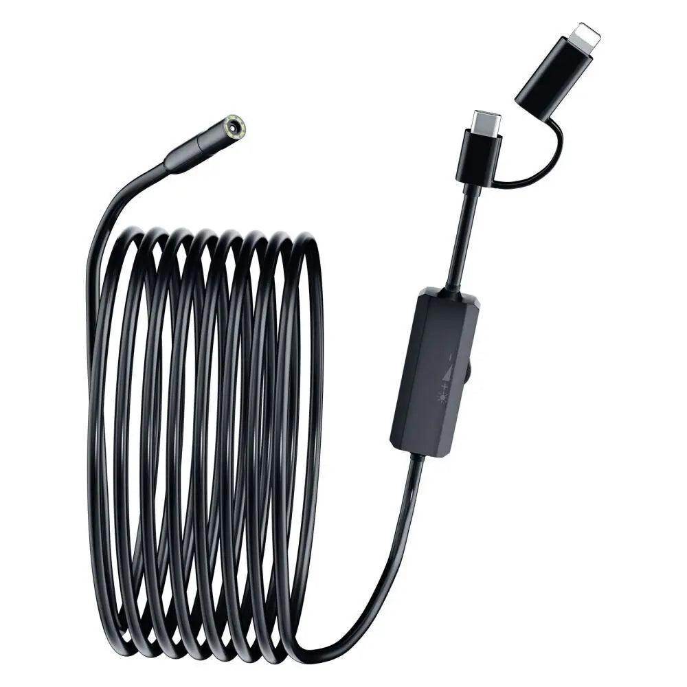 Endocope 8mm iOS/Android 1440P, LED, Car/Pipe Inspection - P12 Hub Europe