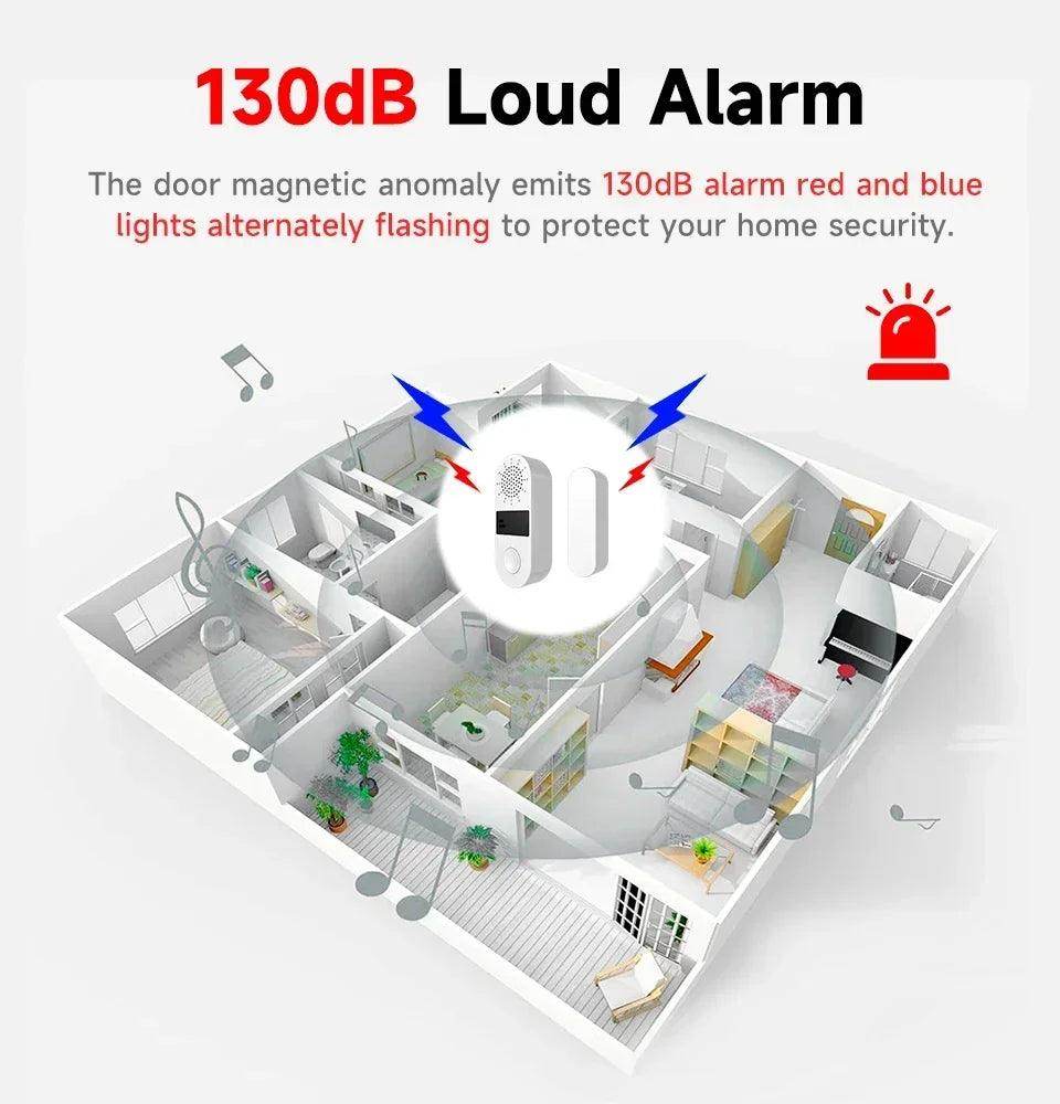Alarm Door Tuya WiFi 130dB - P12 Hub Europe