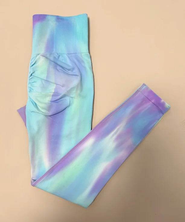 Women's Tie-Dye Scrunch Leggings - P12 Hub Europe