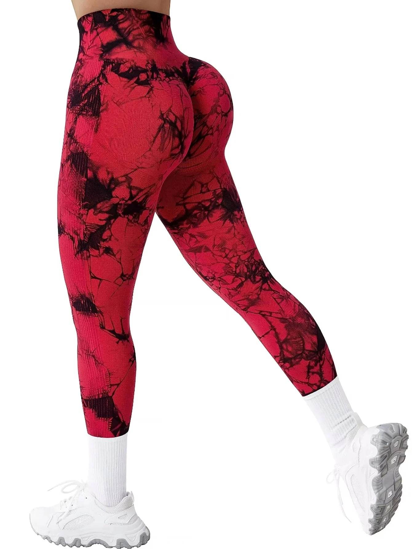 Women's Tie-Dye Butt-Lift Leggings - P12 Hub Europe