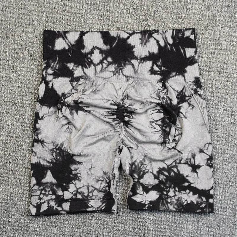 Tie Dye Yoga Shorts Women - P12 Hub Europe