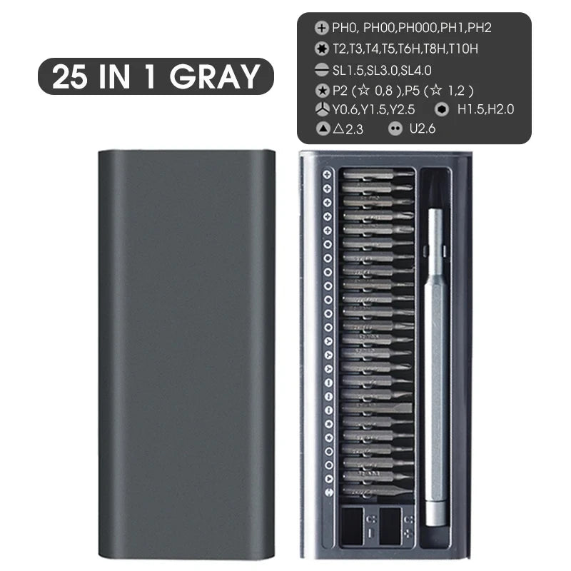 50 in 1 Precision Screwdriver Set with Magnetic Screw Heads Manual Repair Tools for iPhone Glasses Watches Game Consoles camera