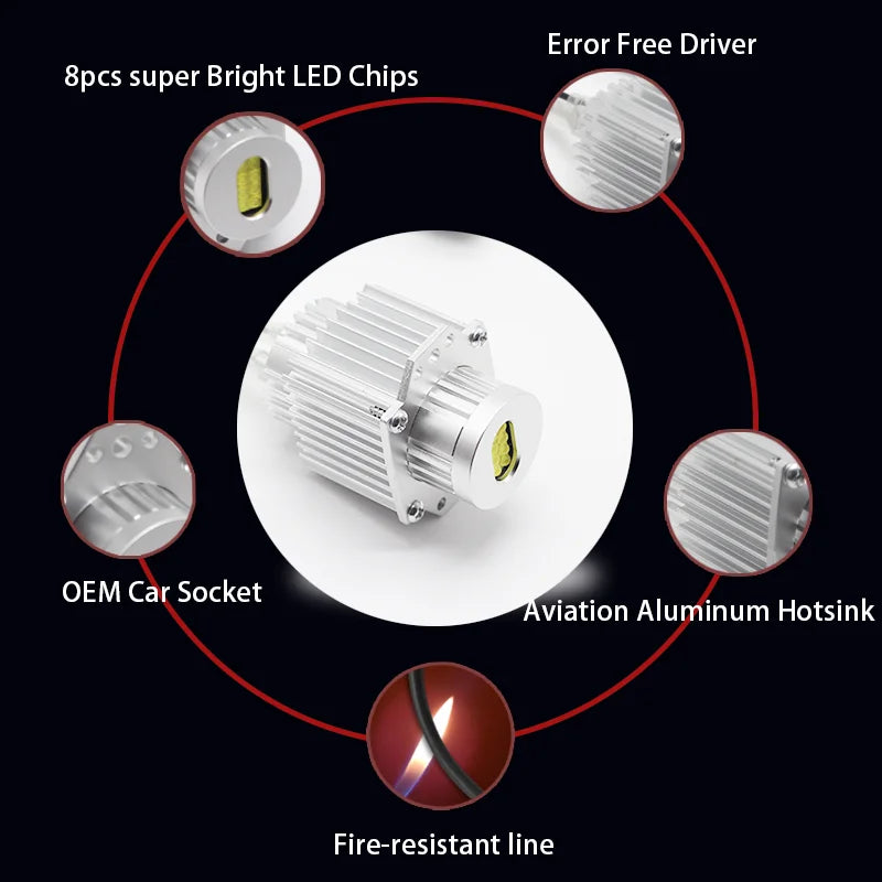 6000K LED Marker Lights Angel Eyes Bulb For BMW 3 Series E91 E90 Pre LCI Xenon Headlight 2004 ~ 2008 328i 325xi 335xi 2007 2006