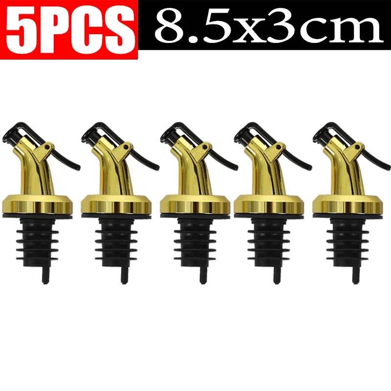 1/10x Oil Bottle Stopper Rubber Lock Plug Seal Leak-proof Food Grade Plastic Nozzle Sprayer Wine Vinegar Spouts Kitchen Tools - P12 Hub Europe
