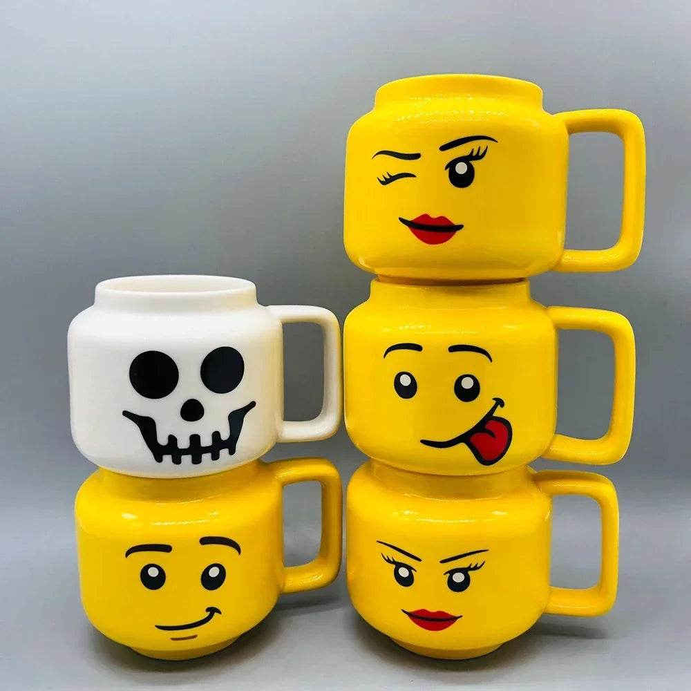2025 Children Mug Cute Smiley Face Ceramic Mug, Ceramic Mug, Christmas Gift Funny Mug, Children's Drinking Cup Children's Cup - P12 Hub Europe