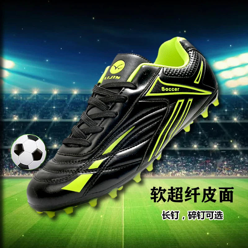 Hot Selling Youth Professional Long Nail Soccer Shoes Men's Broken Nail Football Shoes Children's Student Training Shoes