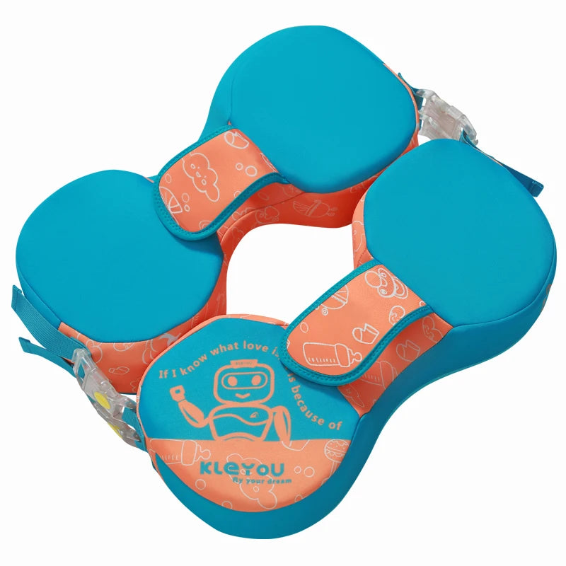 Baby Swimming Pool Floats Non-inflatable Underarm Buoyancy Ring with Safet Buckles