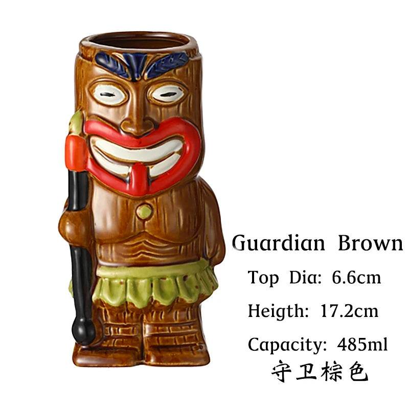 1PCS Tiki Mugs Ceramic Mug Party Cocktail Tumbler For Liquor, Beverages - P12 Hub Europe