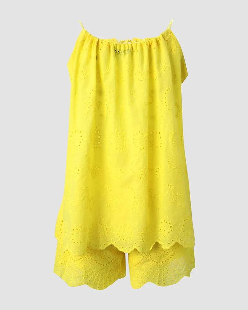 Embroidery Shorts Set - P12 Hub Europe