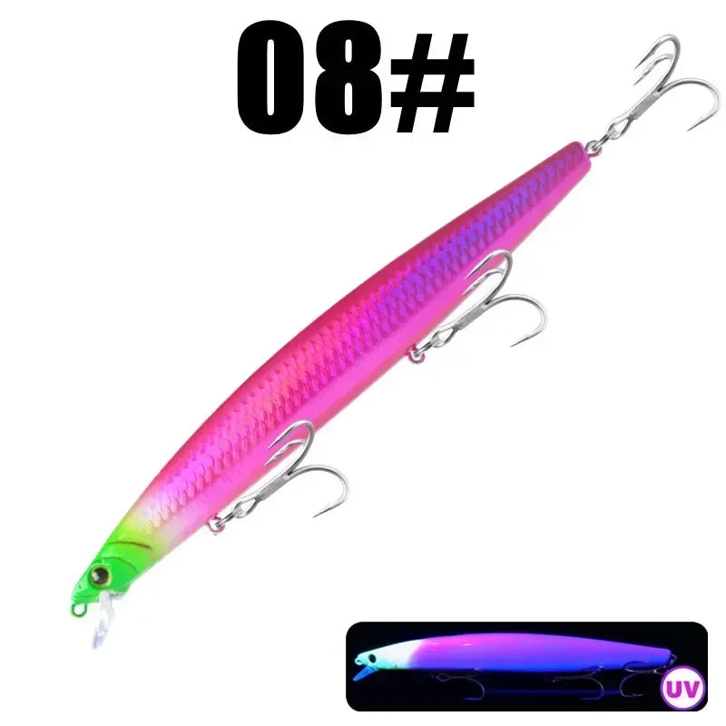 GREENSPIDER 16cm 33g New Long Casting Minnow Baits Floating Sea Fishing Lures Wobble Artificial Hard Baits Jerkbait Minnow