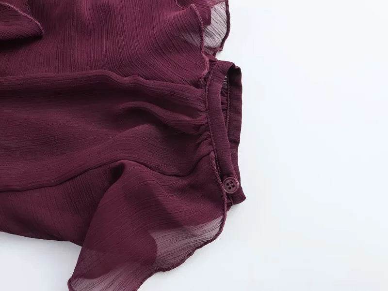 Women's Ruffle Blouse - P12 Hub Europe