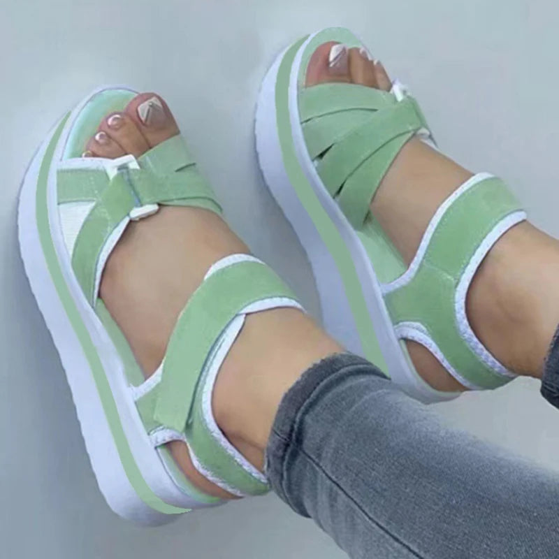 Summer Sandals Shoes Women Outdoor Walking Shoes Party Women Shoe Wedge Sandals Woman Beach Footwear Female Sandal Women