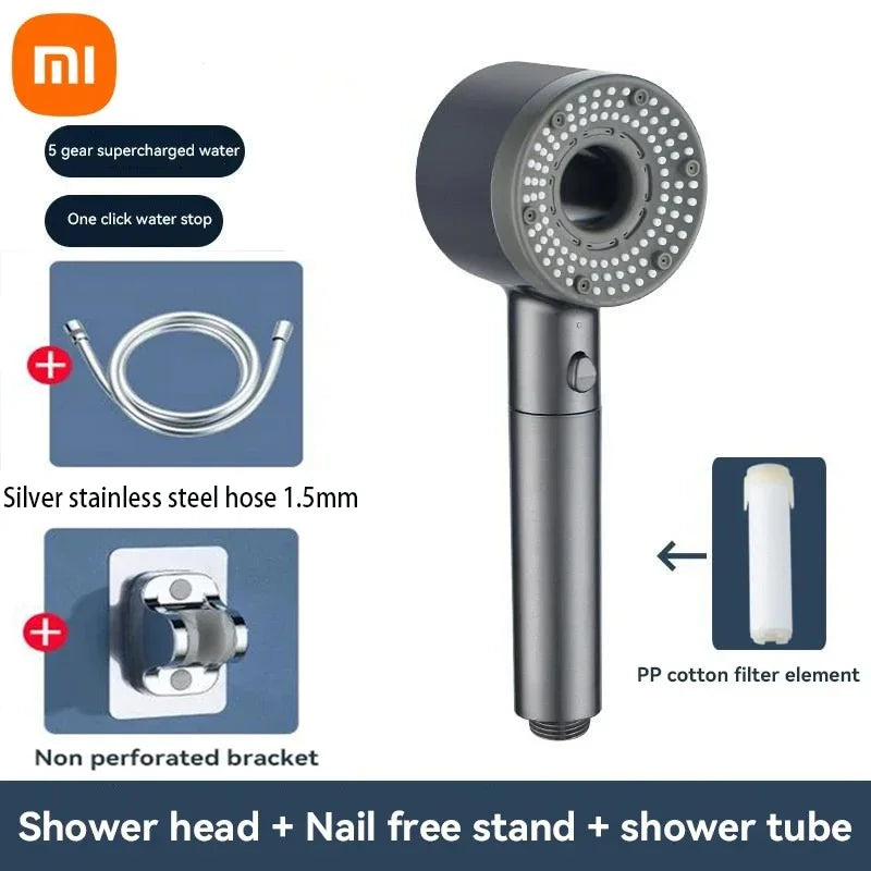 Xiaomi Mijia 5 Modes Shower Head High Pressure Showerhead Filter Rainfall Faucet Tap Bathroom Bath Home New Bathroom Accessories