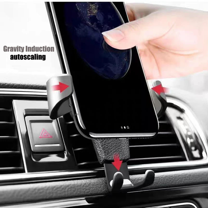 Car Phone Holder Gravity Air Vent Clip GPS Stand Installatio For Volkswagen R GTI Rline Golf Passat Polo Tiguan Teramont Touareg