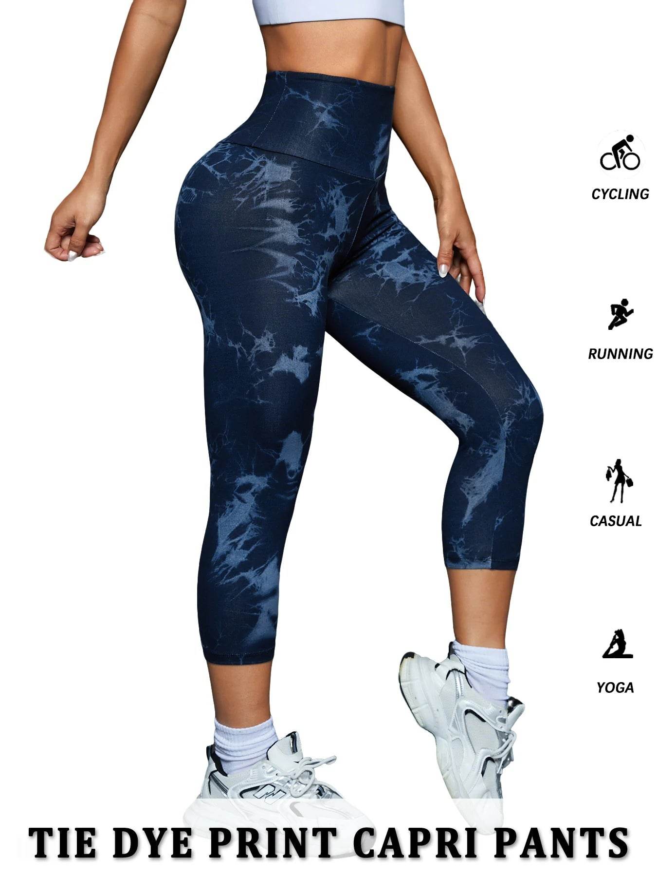 Women's High Waist Yoga Capris - P12 Hub Europe