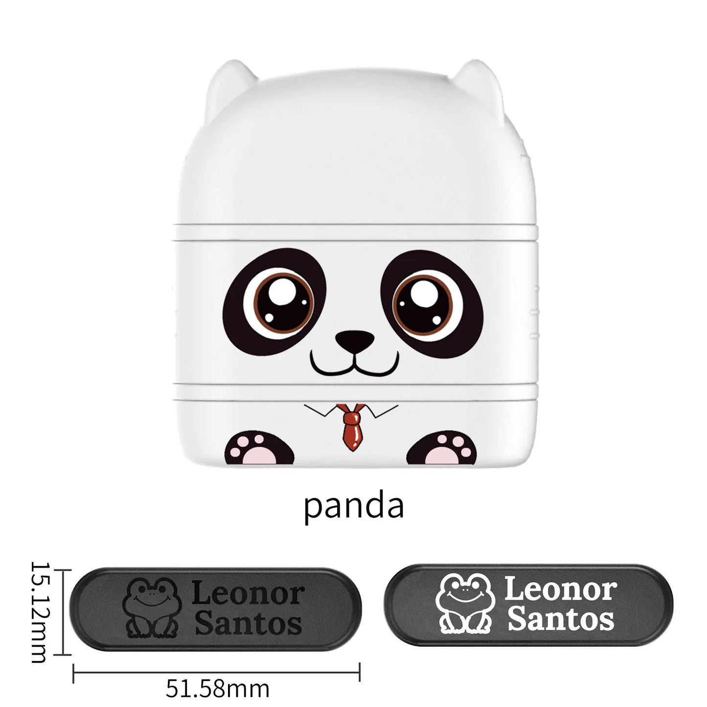 Children's Name Seal Custom Double -layer black and white ink Student's Stamp Kindergarten Clothes Waterproof Name StickerStamp