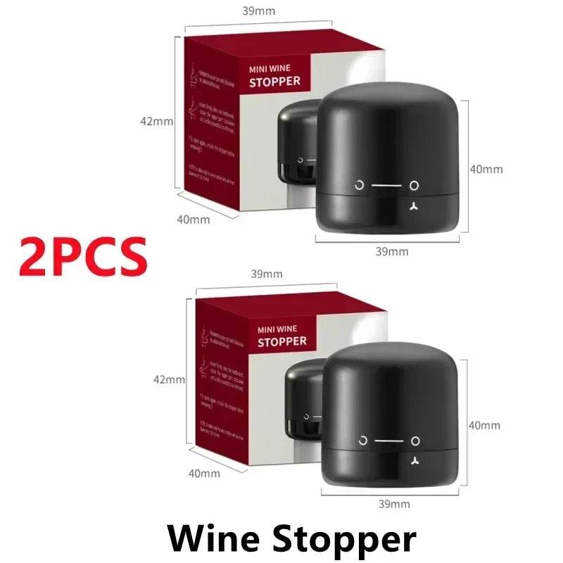 Wine Stopper 1/2 Piece Reusable Bar Accessories Silicone Sealing Champagne Cork Keep Wine Freshness Bottle Cap Barware Home - P12 Hub Europe