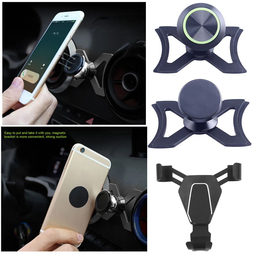 Universal Car Phone Holder For Audi A3 S3 8V Car Air Vent 360 Rotatable Magnet Mount Mobile GPS Support Bracket Audi Accessories