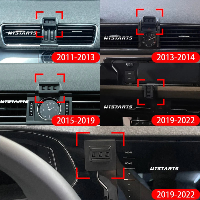 Car Phone Holder Mount Stand For Volkswagen Passat B7 B8 B9 2011-2022 Adjustable GPS Navigation Mobile Phone Bracket Accessories