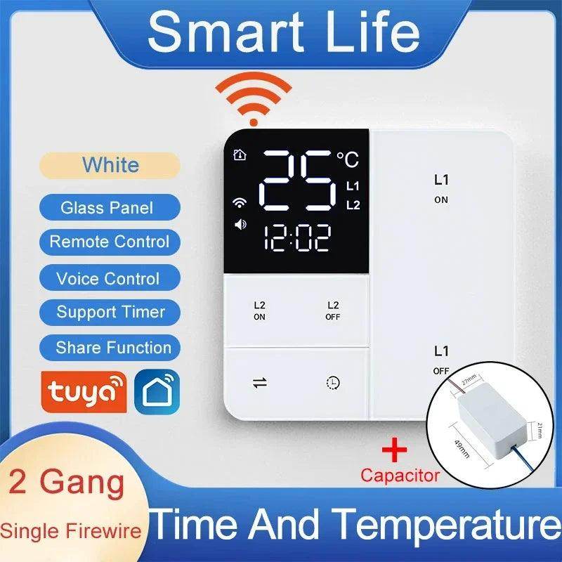 WiFi Smart Switch Temp Time 1-3 Gang - P12 Hub Europe