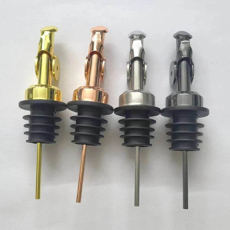 304 Stainless Steel Olive Oil Stopper Cap Dispenser Spout Sauce Vinegar Auto Open Pourer Nozzle Wine Liquor Bottle Plug - P12 Hub Europe