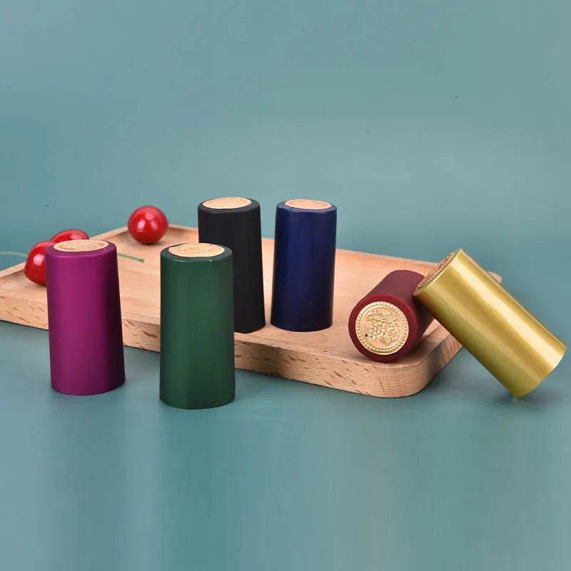 100pcs Heat Shrink Film Sealing Cap Wine Bottle Film Wine Heat Shrinkable Cap - P12 Hub Europe
