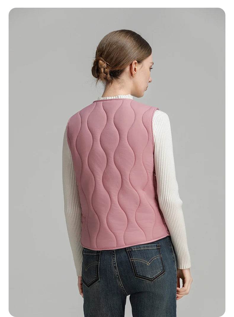 Women's Lightweight Down Vest - P12 Hub Europe