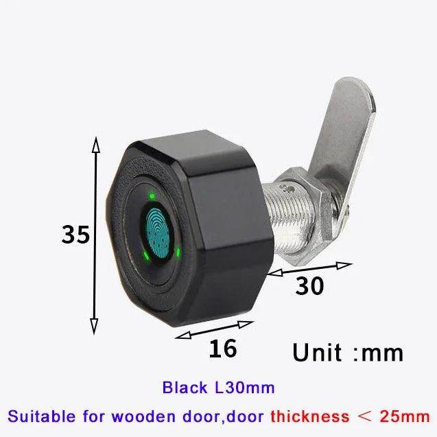 Fingerprint Cabinet Lock | Rechargeable, Drawer, Strongbox, Mailbox - P12 Hub Europe
