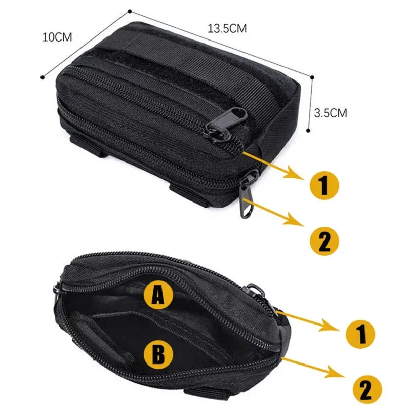 Men's Military Waist Pouch Fanny Pack Utility Bag for Camping Hunting - Mobile Accessory