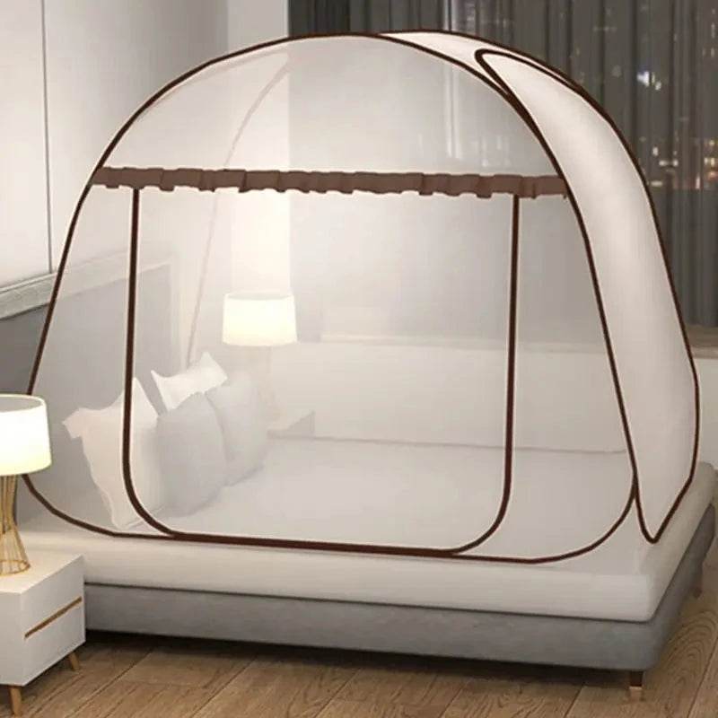 Simple Yurt Mosquito Net Portable Camping Tent Single Double Bed Canopy For Adult Foldable Bunk Mesh Net Breathable Mosquito Net - P12 Hub Europe
