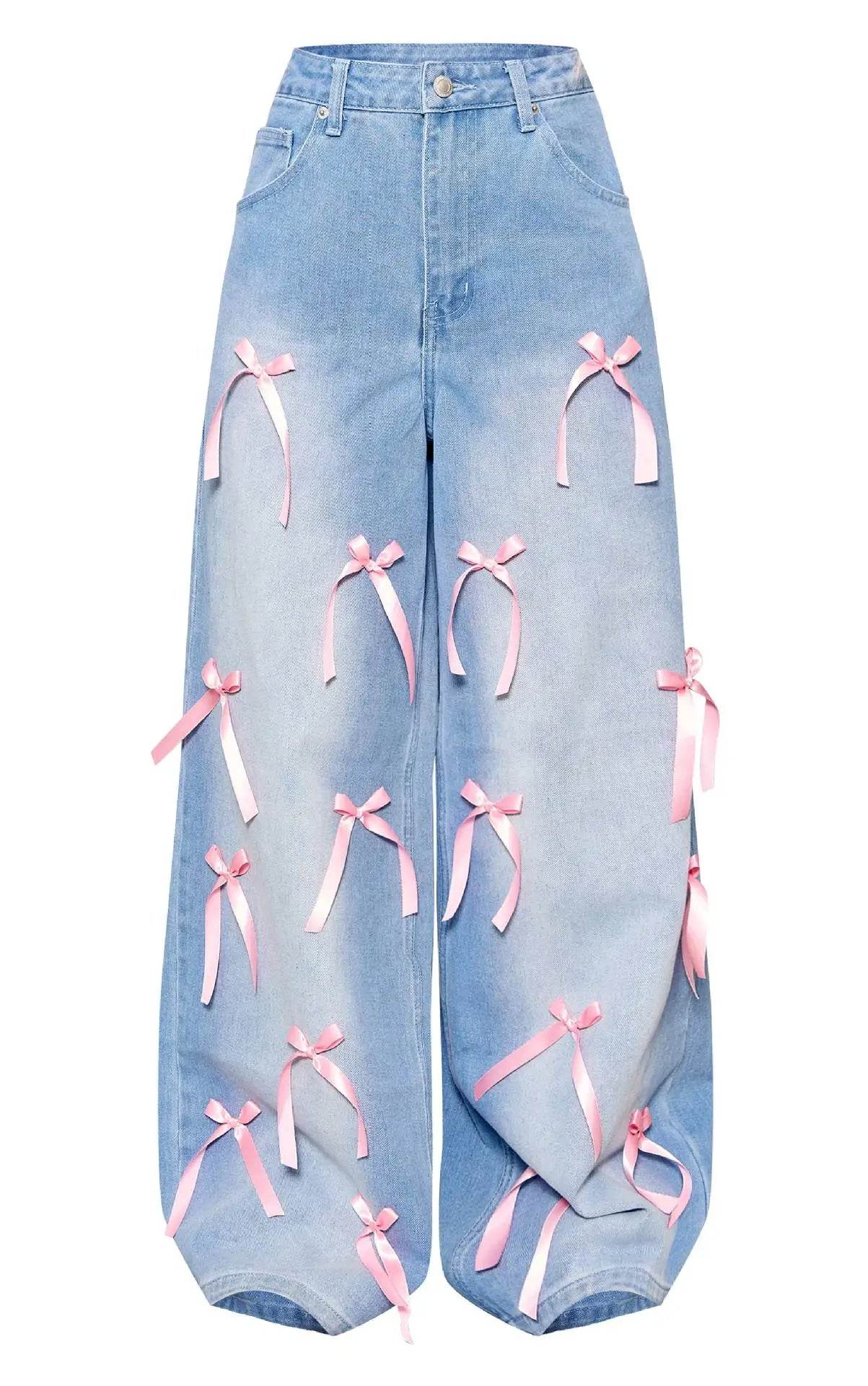 Sweet Bow Denim Jeans - P12 Hub Europe