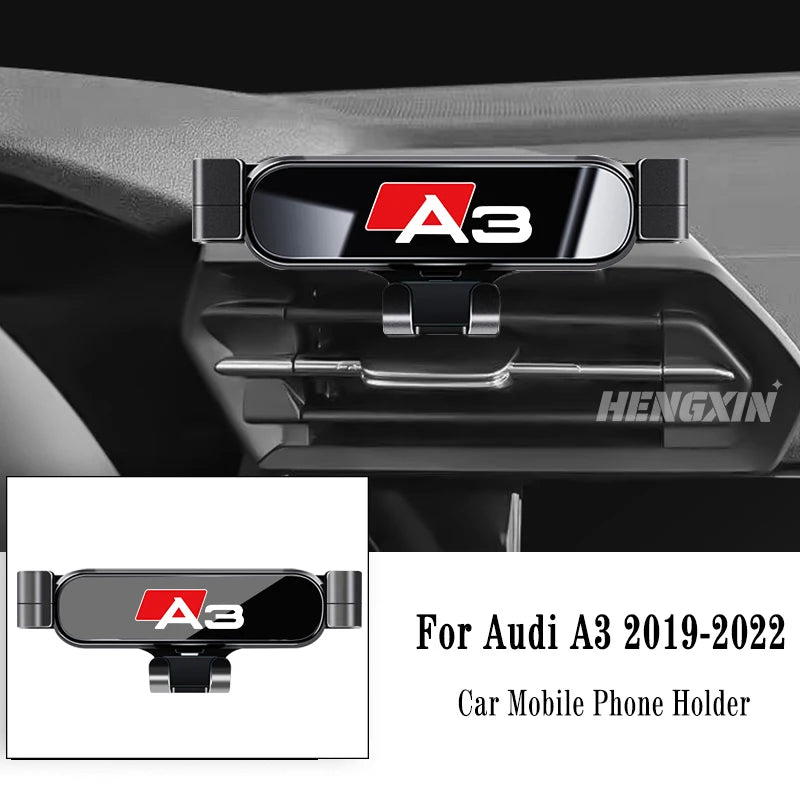 Car Mobile Phone Holder For Audi A3 S3 8V 2014-2025 Air Vent Mounts Stand GPS Gravity Navigation Bracket Car Accessories