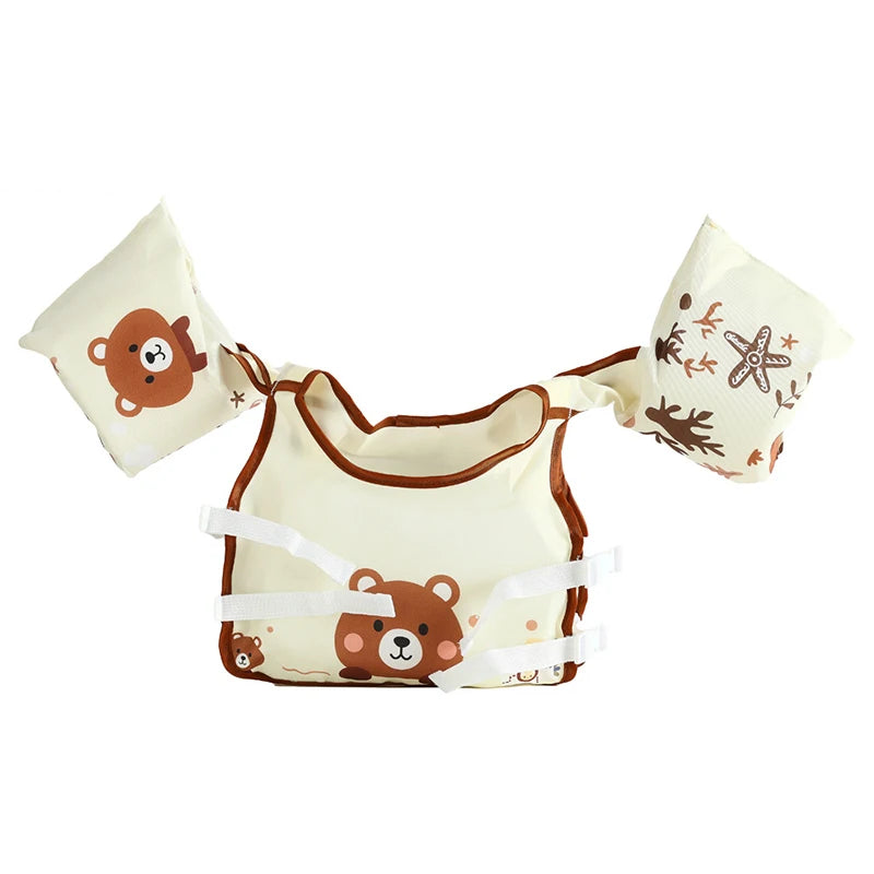 Kids Swim Vest Life Jacket for Children Sea Beach Baby Play Water Game Toy Toddler Pool Floaties with Shoulder Harness Arm Wings