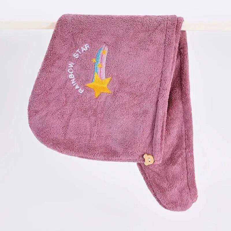 1pc Quickly Dry Hair Hat Super Absorbent Soft Bathroom Women Head Towels Girls Cute Hair Towel Hair Dry Wrap Bonnets - P12 Hub Europe