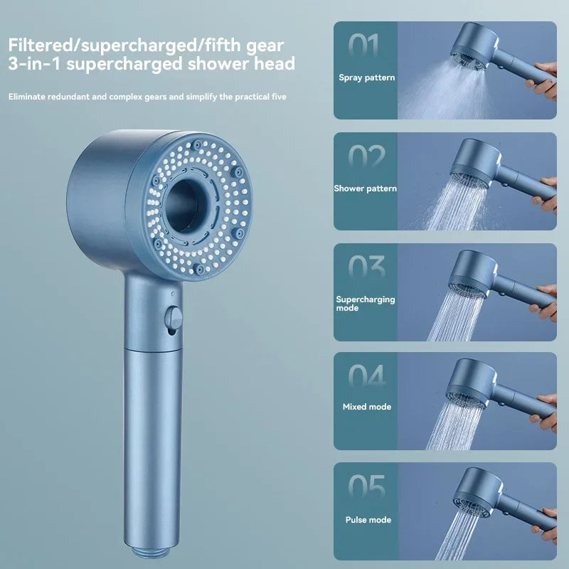 Xiaomi Mijia 5 Modes Shower Head High Pressure Showerhead Filter Rainfall Faucet Tap Bathroom Bath Home New Bathroom Accessories