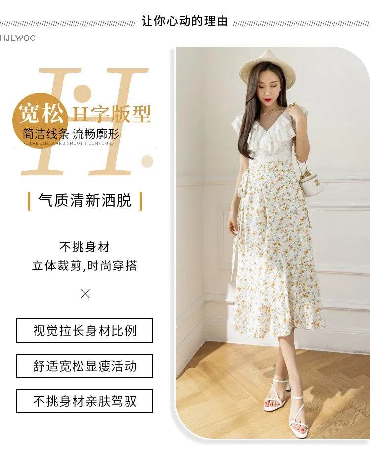 Women's Floral Lace-Up Dress - P12 Hub Europe