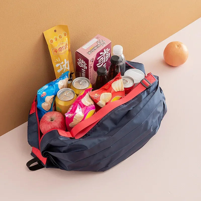 Women Shopper Bag Japanese Large Folding Tote Bag Travel Organizer Eco Shopping Bags Lady Market Bag Mujer Foldable Pouch Bolsos